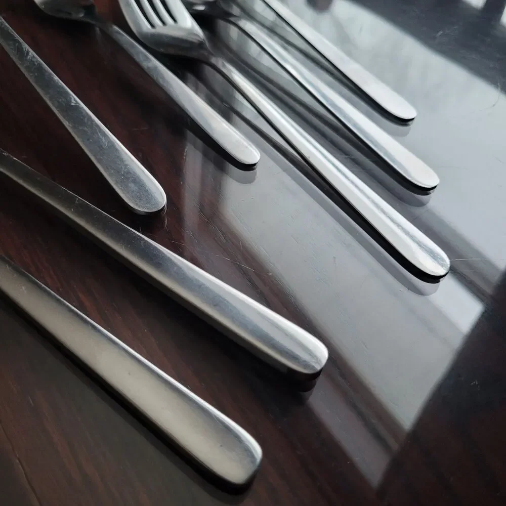 IKEA FORNUFT Flatware Replacements Spoon Fork Knife Modern Sleek Stainless Steel